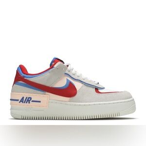 Nike AIR FORCE 1 SHADOW 'SAIL ROYAL RED'